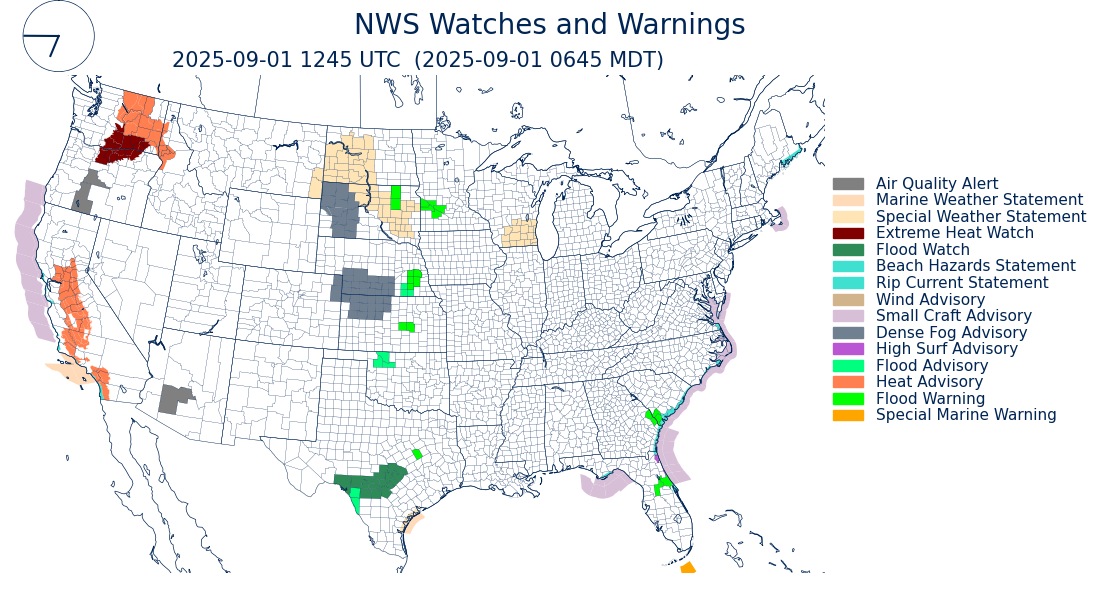 NWS Warning Map