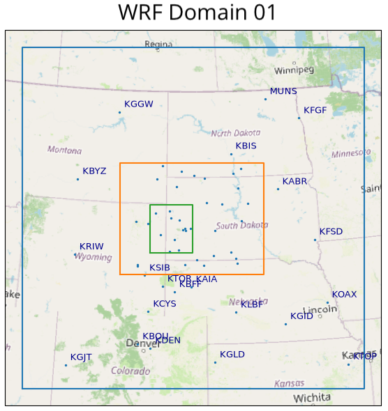 WRF Station Domain 01